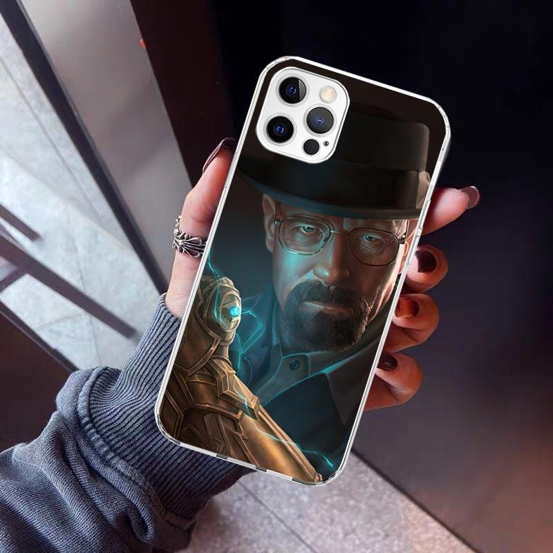 Breaking Bad WalterWhite Phone Case For iPhone 17 Air 11 13 Mini 14 15 Plus 16 12 Pro Max 16E SE 7 8 Pattern Soft TPU Back Cover