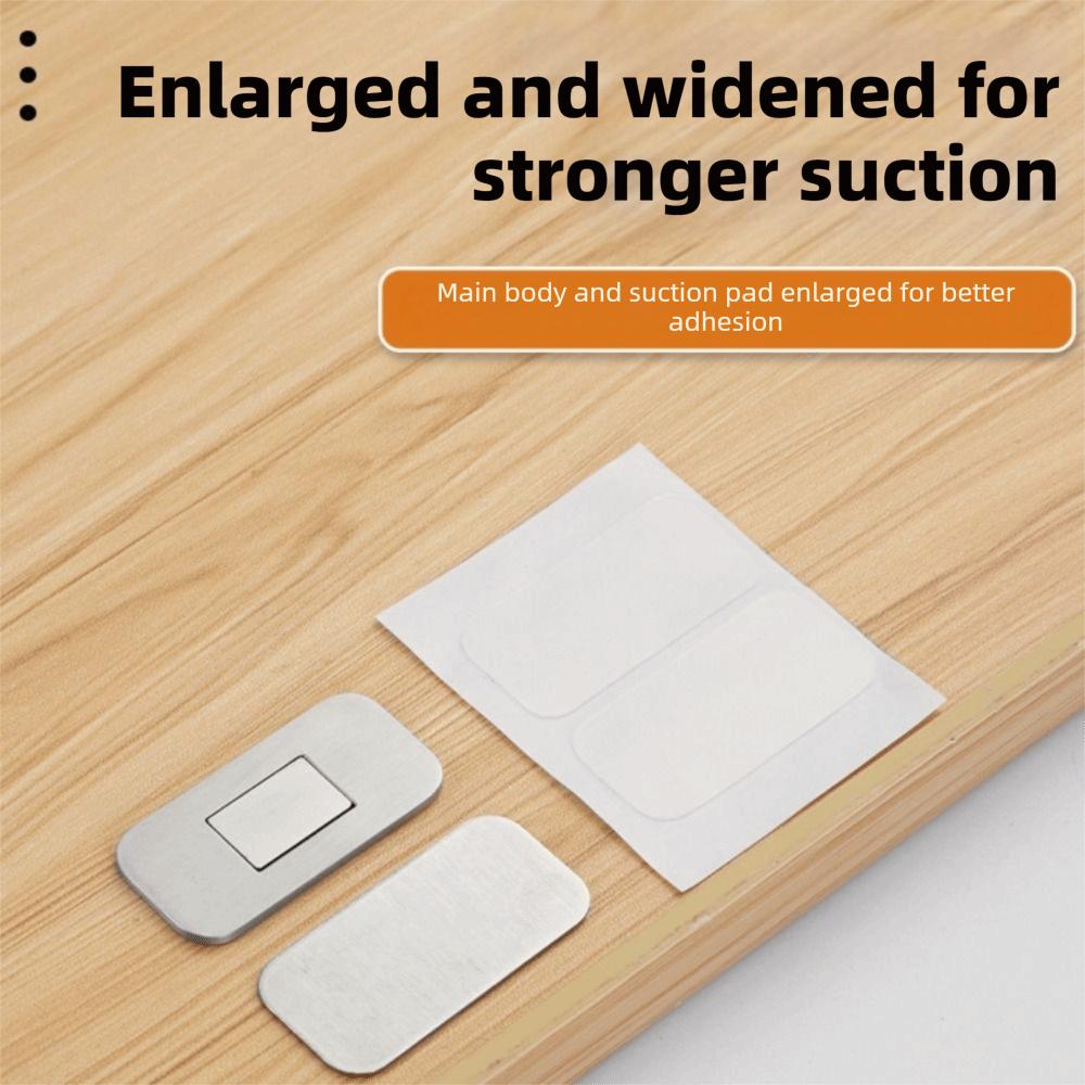 Ultra Thin Adhesive Cabinet Latch Self-Adhesive Magnetic Closures  Cabinet Door