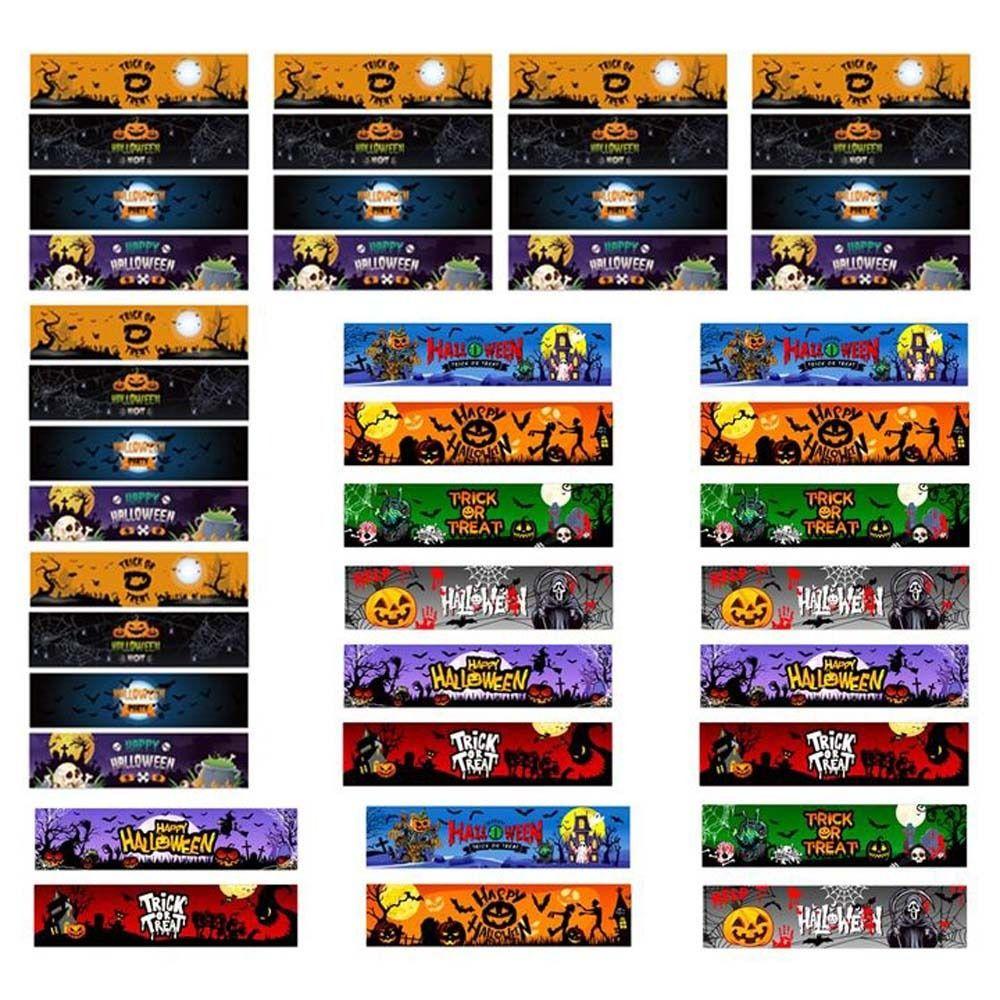 Skull Halloween Water Bottle Labels Bone Halloween Party Supplies  Household