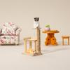 1: 12 Dollhouse Home Furnishings Mini Cat Toy Furnishings Cat Climbing Rack