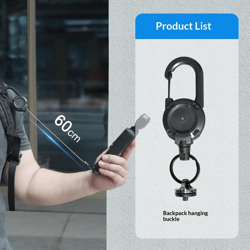 1 sada Popruh na tělo proti pádu Zvýšený Rychloupínací Nástroj Zatahovací Spona na Batoh Pro Dji Osmo 360 Pocket 3 Příslušenství