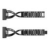 For Fitbit Versa 4/Sense 2 Cross Design Rhinestones Decor Metal Strap Replacement Watch Band
