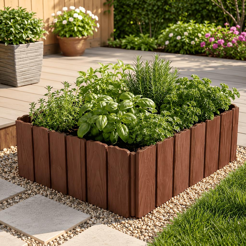3/6Pcs Flexible Splicable Garden Fence Bendable YardBorder Fence Outdoor Courtyard Landscape Decorative Fence for Ornament