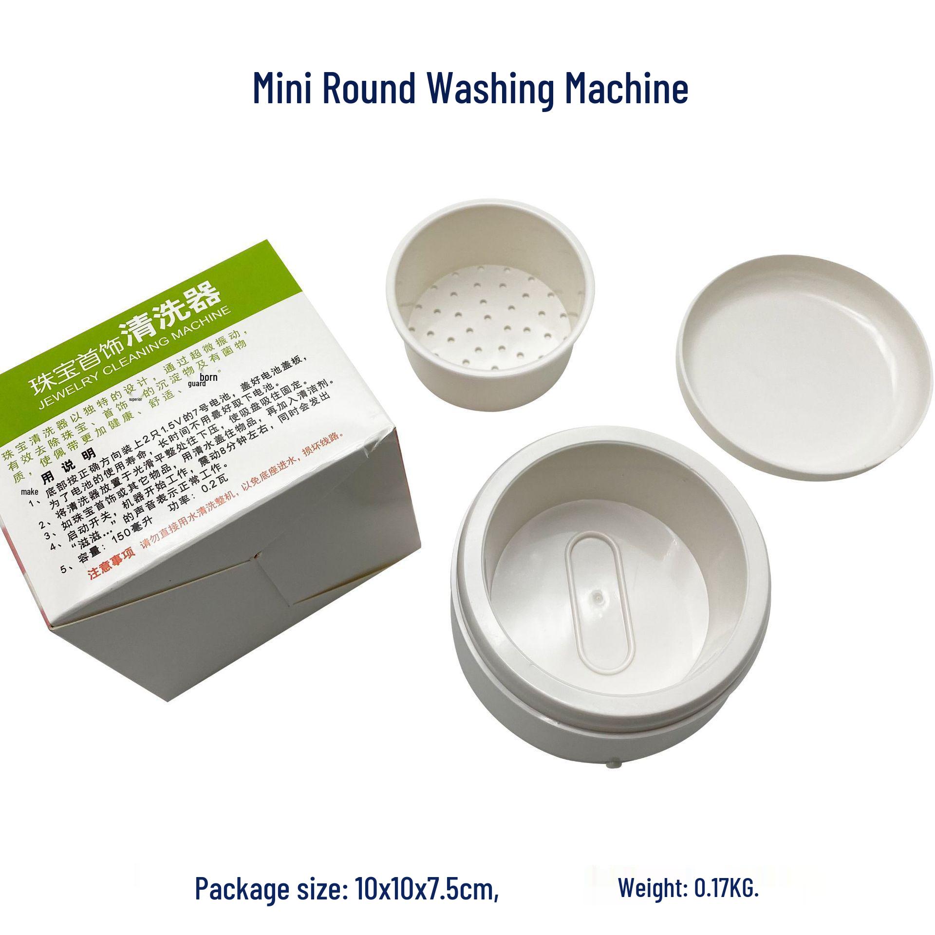 Compact Ultrasonic Jewelry Cleaner for Rings and Necklaces