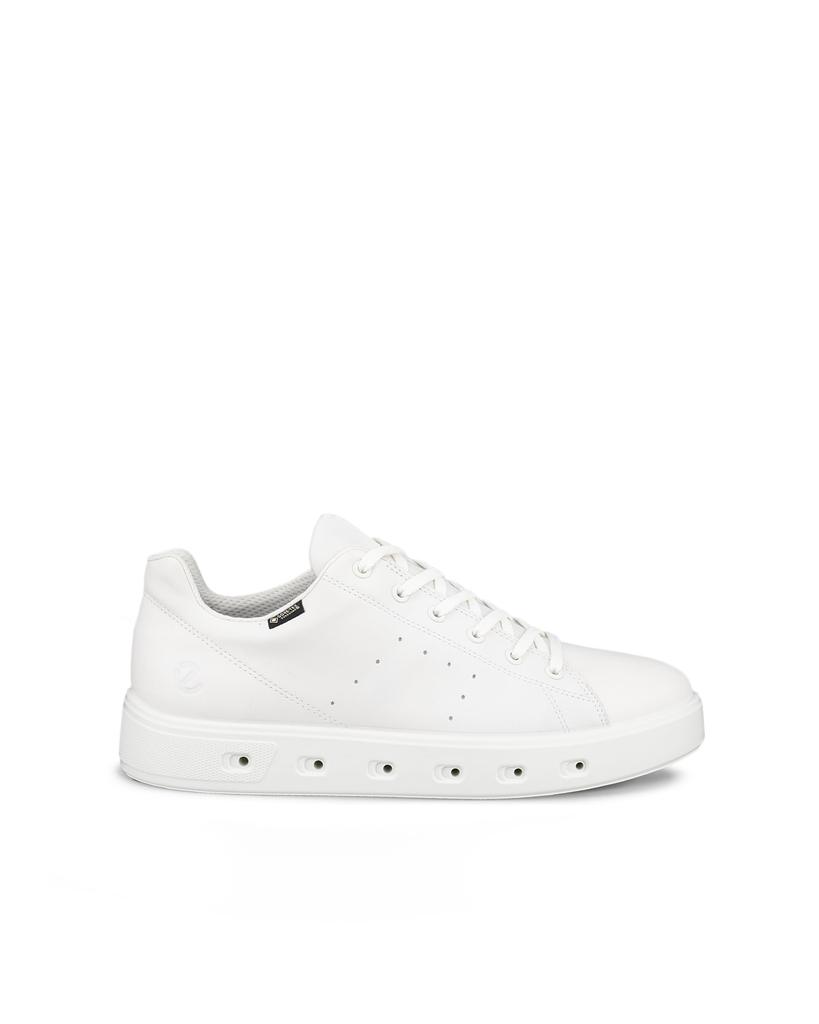 ECCO STREET 720 M Genuine Leather 3E Men's Sneakers, GORE-TEX Waterproof, 52088401007, WHITE, 26.5cm~27.0cm,
