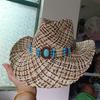 Cowboyhoed mode uitgesneden western cowboy handgeweven harde zomer saffier accessoires neutraal Cowboyhoed zonnehoed sombrero koe
