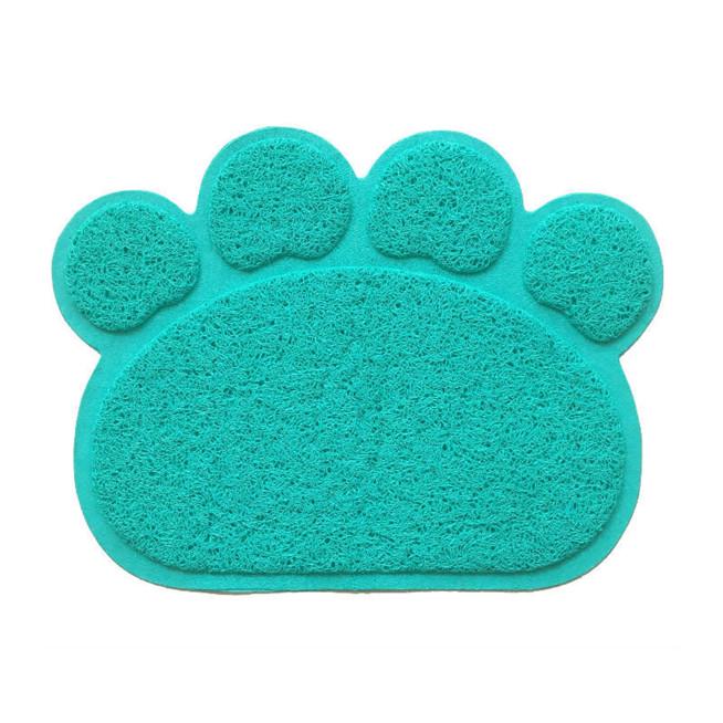 Buy Dog Paw Shape Pet Cat Dish Bowl Feeding Food PVC Mat Cat Foot Pad
