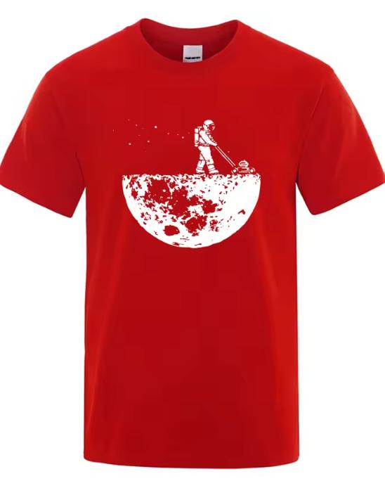 Unisex TShirt High Quality Funny Cotton Blend Lunar Cleaner Printing Casual Cool Loose ONeck Male For UnisextShirt Hip Hop Tees