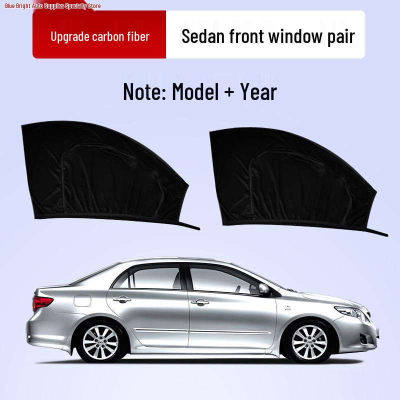 Car Window Sunshade & Anti-Mosquito Mesh - Privacy & Insect Protection