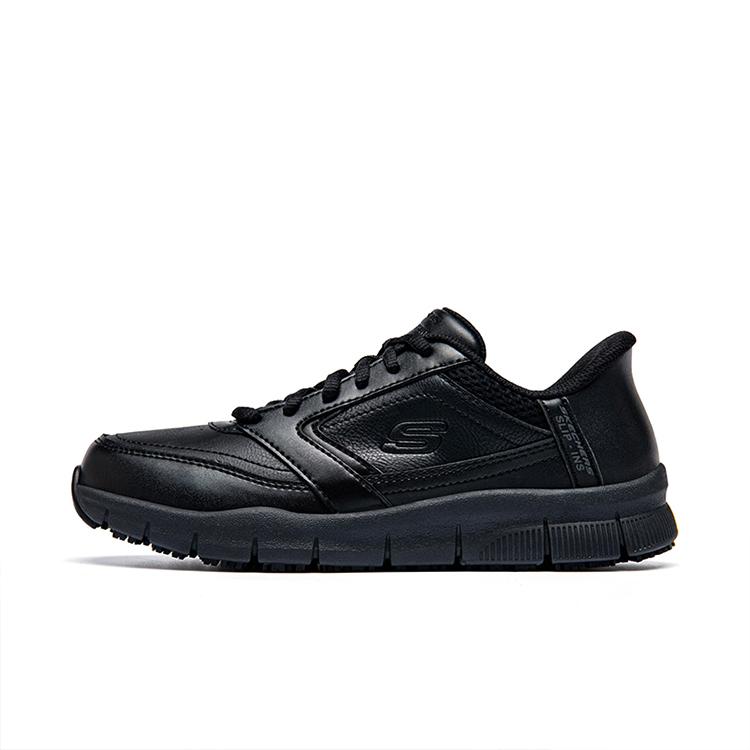 Skechers Work Nampa-Cicaru Comfortable Versatile Fashion Low-Top Casual Shoes Women sneaker Black 108234-BLK 35.5