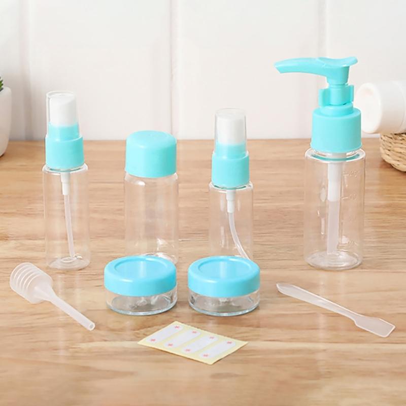 7/9 Pieces Multifunctional Cosmetic Bottles Leak Proof Travel Container Travel Bottles Set for Shampoo Lotion Cream