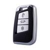 Women's Leather Pattern Car Key Case for 2023 Volkswagen Magotan, Passat, CC Weilan B8