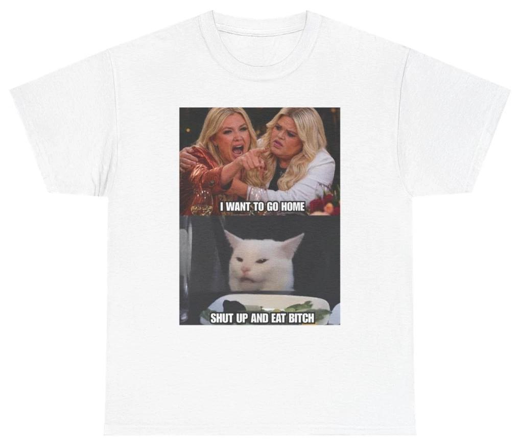 I Want To Go Home Smudge the Cat Meme Tee | Unethical Threads XXXL