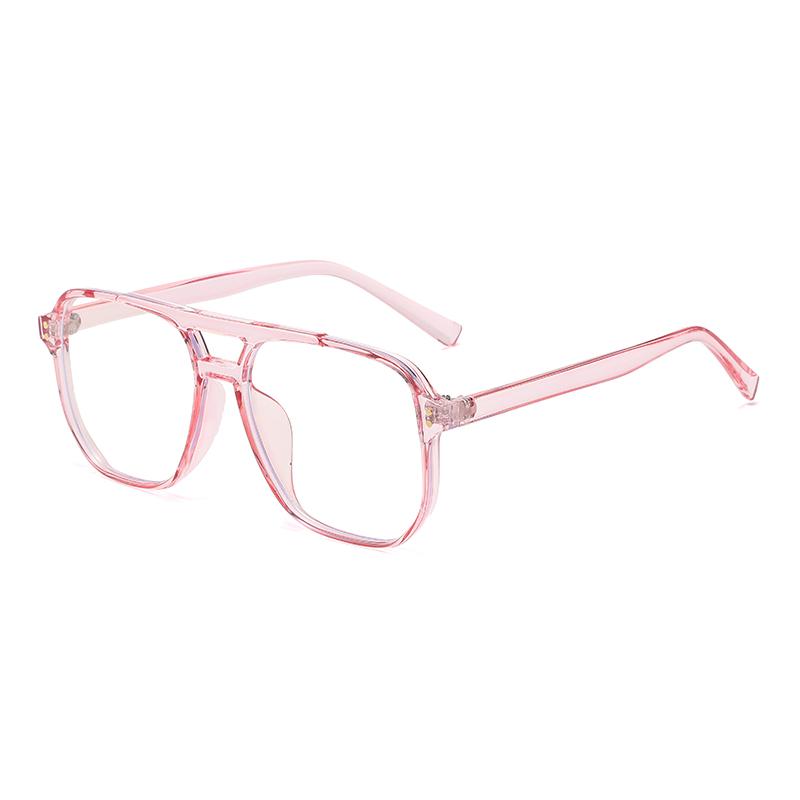 Vintage Pilot Sunglasses Female Latest Retro Classical Large Double Bridge Big Oval Sun Shades Eyeglasses Unisex Yellow Lenses Eyewear