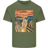 Cat Scream Painting Parody Unisexs Light Cotton TShirt