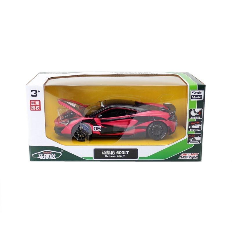 

Alloy Mclaren 600lt Model Car With Light Sound And Inertia Control For Collectors червоний