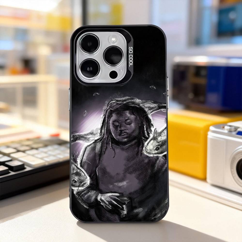 L-Lucki Rapper Gemini Cool For iPhone 11,12,13,14,15,16,17,Pro,Max,Plus,E,Air,Mini Phone Case IMD Matte Black