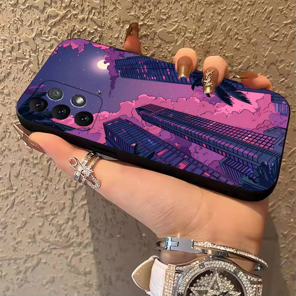 

Vaporwave Aesthetic Phone Case for Samsung Galaxy A20,21s,22,31,32,52,71,80,A91,5G Colorful Cover Smartphone Pretty SamsungA20s