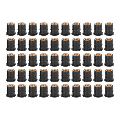 50PCS Well Nut Rubber M6x0.8mm Modification for Motorcycles ATVs Windscreens Body