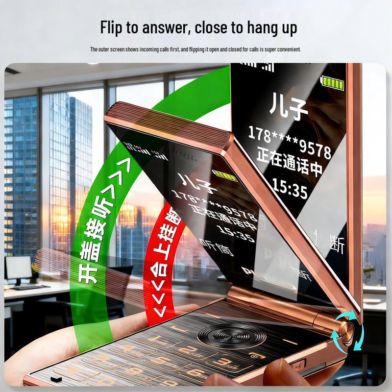 Philips 4G Flip Phone for Seniors (CN Version)