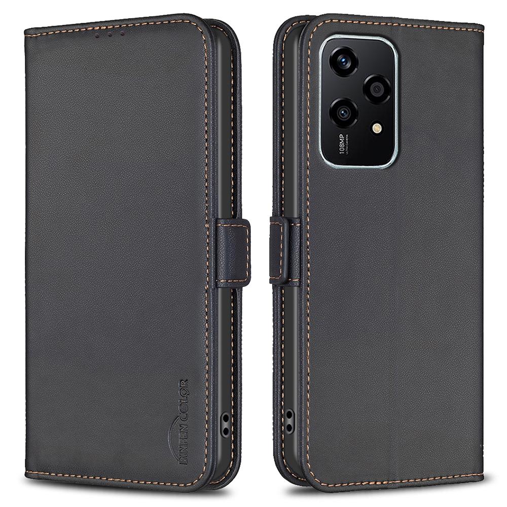 BINFEN COLOR BF31 For Honor 200 Lite Case PU Leather Phone Wallet Cover