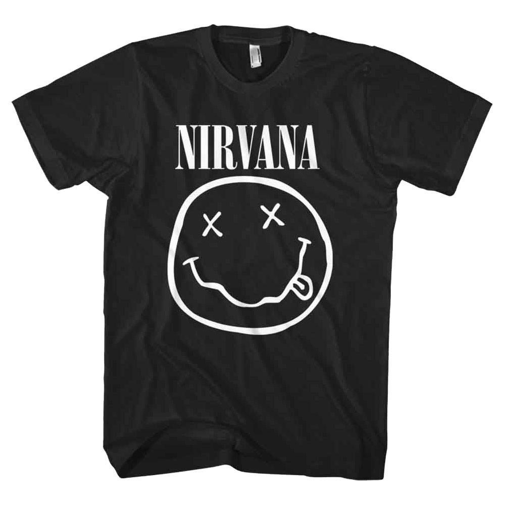 26 Nirvana Белый Гранж Футболка Лицевая Унисекс Футболка XXL