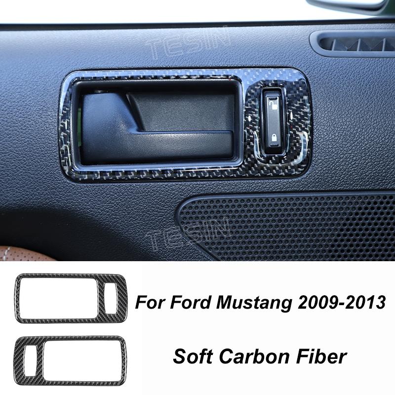 TESIN Autocolante de acoperire pentru decorațiuni interioare din fibră de carbon pentru Ford Mustang 2009 2010 2011 2012 2013 2014 Exterior