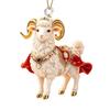 Ornamenti Appesi Capra Brillante Decorazione Animale Piatta 2D Nuova Portachiavi Decorazione Festa Festiva