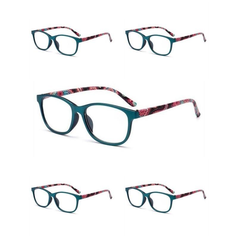 5PCS Reading Glasses Fashion Eyeglasses Anti Blue Light Presbyopia Glasses with Grade +100 +150 +200 +250 +300 +350 +400