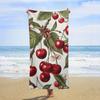Delicious Cherry Pattern Beach Towel for Family Stuffs Friends Gift Quick-Dry Sand Free For Bath Yoga Beach Camping Swimming GYM