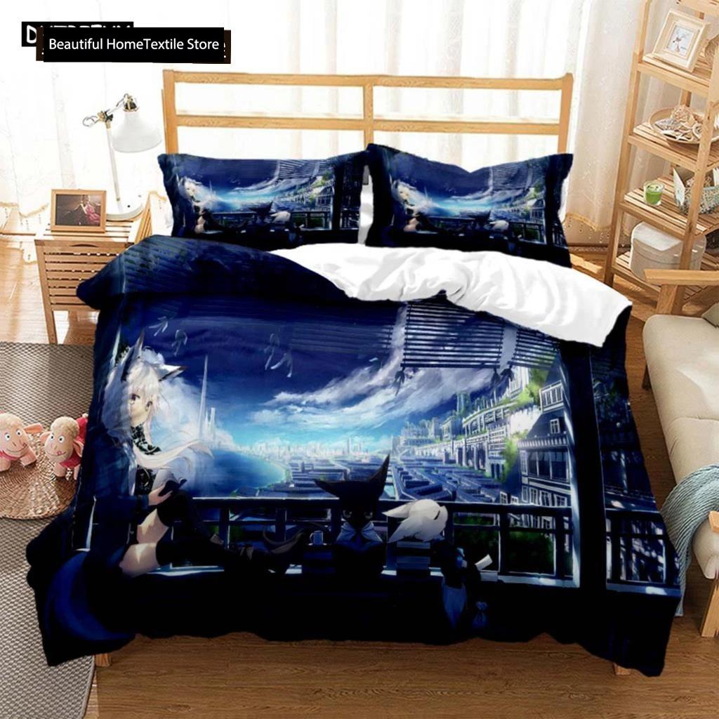 Fashionable Cartoon Printed Bedding Set Soft And Comfortable Customizable Comforter Bedding Sets Fashion Gift For Friends