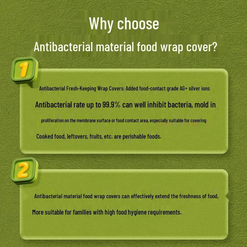 KUMBAZZ Antibacterial Disposable Food Covers Set