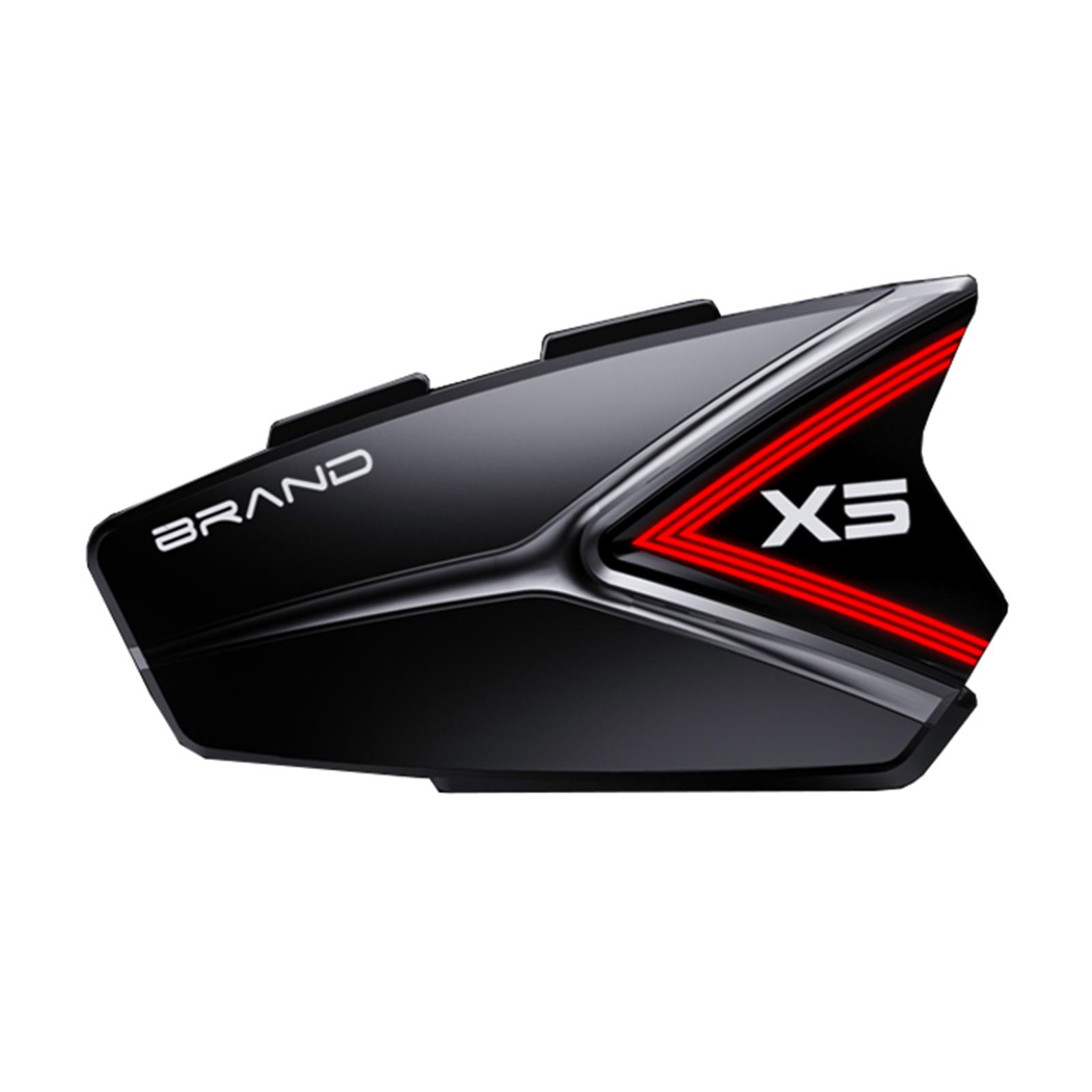 

Наушники для шлема, мотоциклетная гарнитура для шлема, встроенный микрофон и динамик, связь BT5.0 с голосовым управлением чёрный