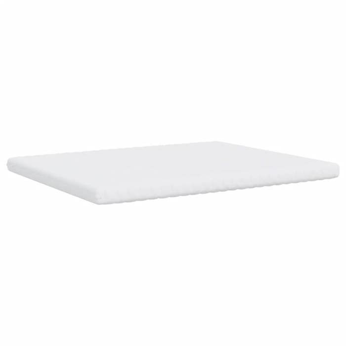 VidaXL Matelas en mousse blanc 160x220 cm 7 zones dureté 20 ILD,matelas de lit,matelas de lit de jour,matelas en mousse 4016659