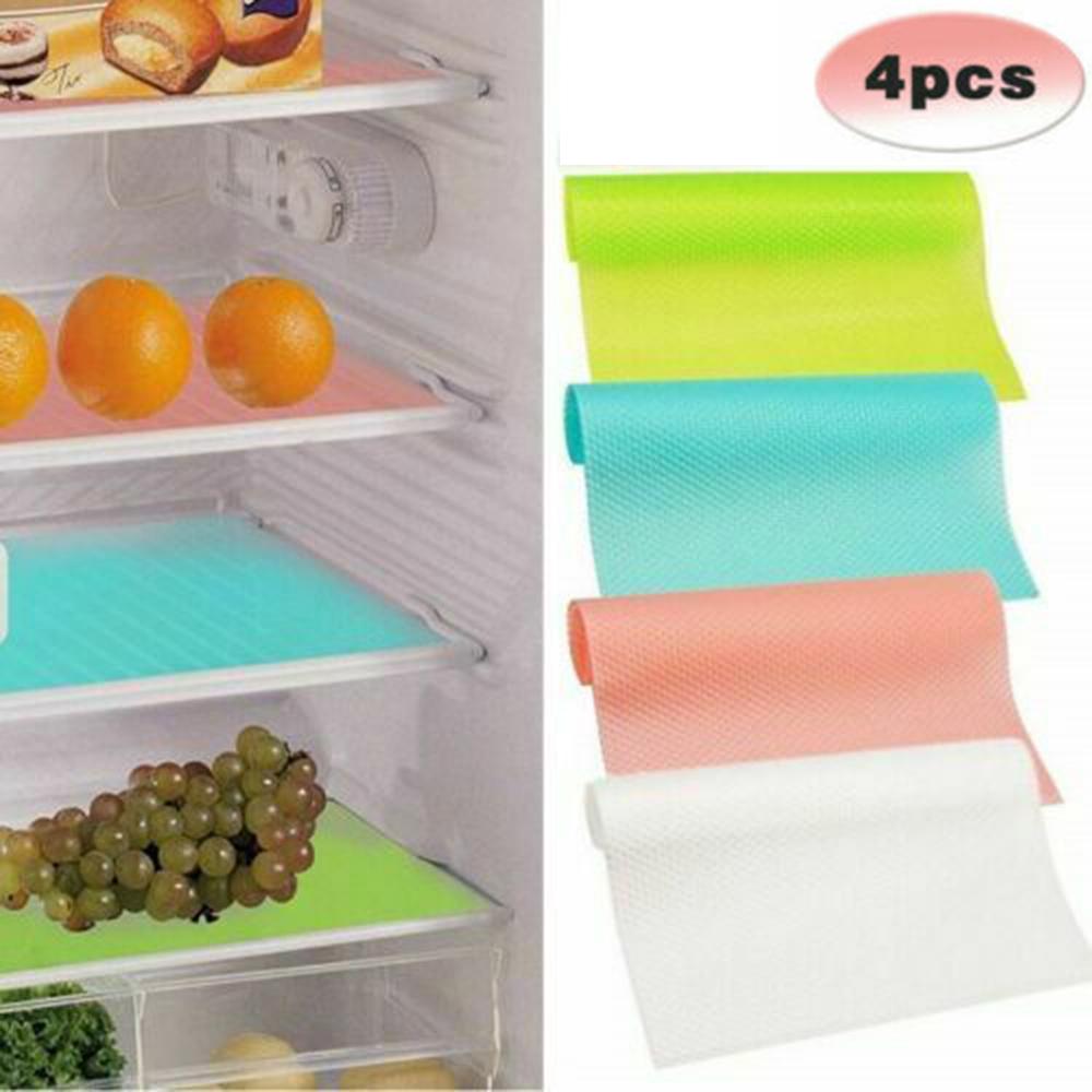 Buy 4 X Fridge Drawer Shelf Tray Liners Mats Keep Fruit Veg