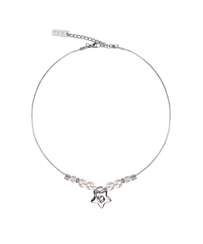 Vvv Star Aurora Beaded String Necklace