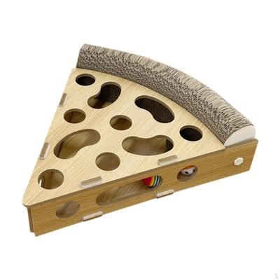 Holz Katze Labyrinth Puzzlebox Interaktives Spielzeug Kätzchen Kätzchen Ball für