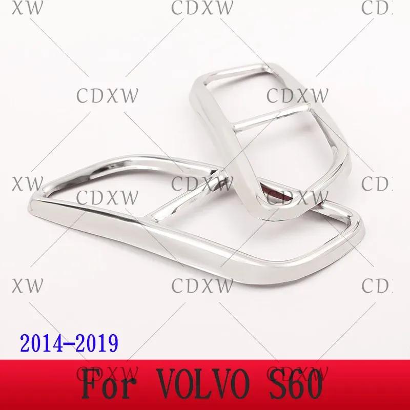 For Volvo XC60 S60 XC90 S90 V90 Stainless Steel Car Tail Muffler Exhaust Pipe Output Cover Decorative Cover Car Accessories