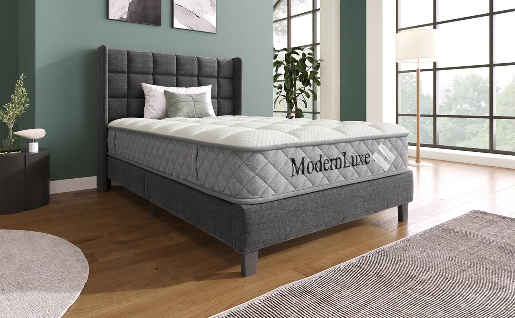 Orthopädische Kaltschaummatratze 90x200 cm, 7-Zonen-Taschenfederkern, H3 (mittelhart), OEKO-TEX zertifiziert, 20 cm Höhe, 4 Griffe + vakuumverpackt
