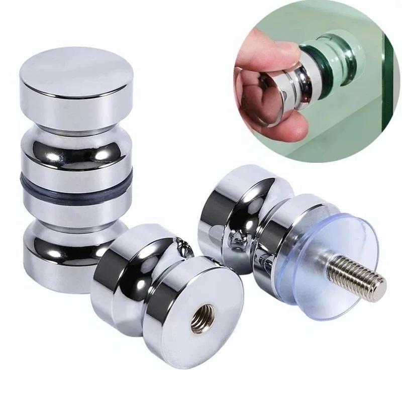 Maniglia Elegante per Porta in Vetro Doccia, Pomolo per Porte Doccia Scorrevoli, Maniglia a Tirare Biadesiva, Pezzi di Ricambio per Porte in Vetro del Bagno