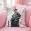 Hot Hiphop Singer K-Kid Y-Yugi Cushion Cover Pillowcase Short Plush Invisible Zipper Room Sofa Cushion Cover