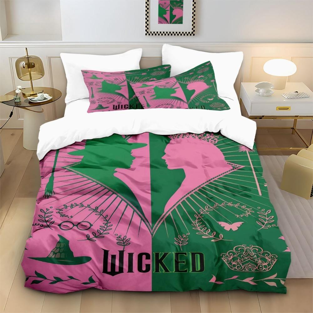Magical Witch Duvet Cover pillowcase Bedding Bedroom Decoration Children Gift adult Single Double bed Large SizeZip Duvet Cover
