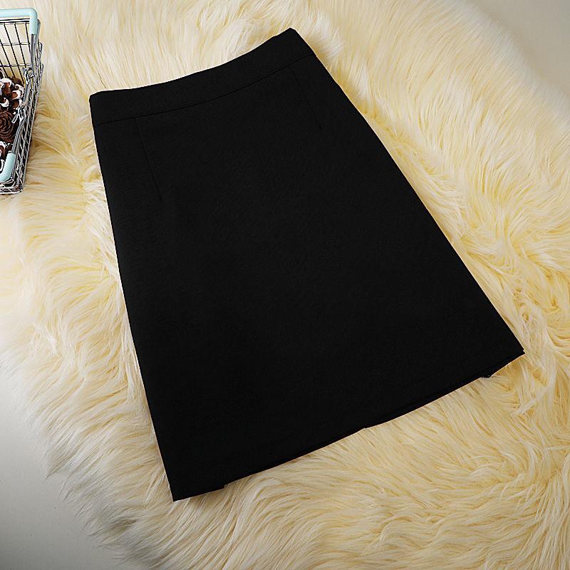 

WTEMPO Женская юбка большого размера, модная однотонная юбка с ягодицами, винтажная юбка-трапеция, офисная женская юбка, уличная одежда Y2k XXL