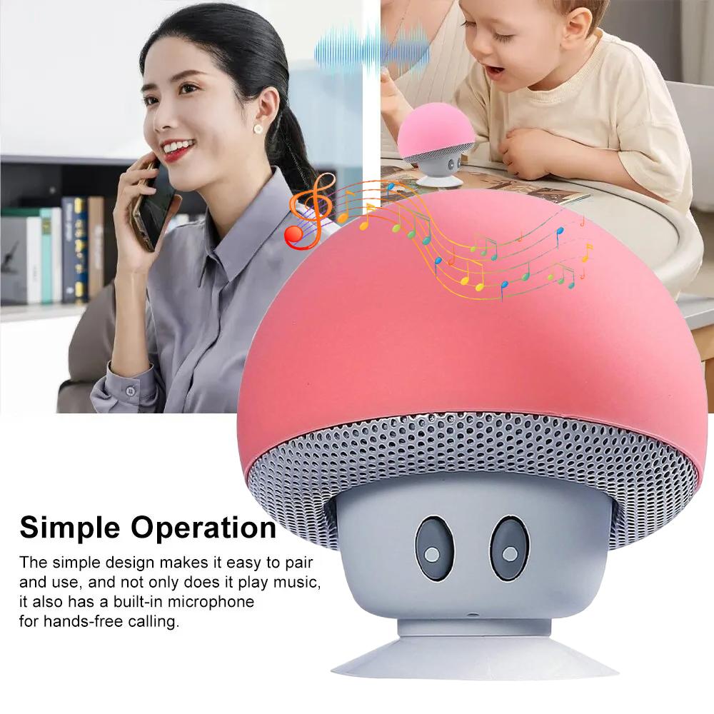 High Quality Wireless Bluetooth Speaker 30ft Wireless Range Subwoofer With Suction CupSuitable for Cycling Picnic Outdoor