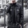 Mens Plus Size Winter PU Leather Jacket Fleece Lined Thickened Biker Coat Slim Fit Embroidered Trendy Streetwear