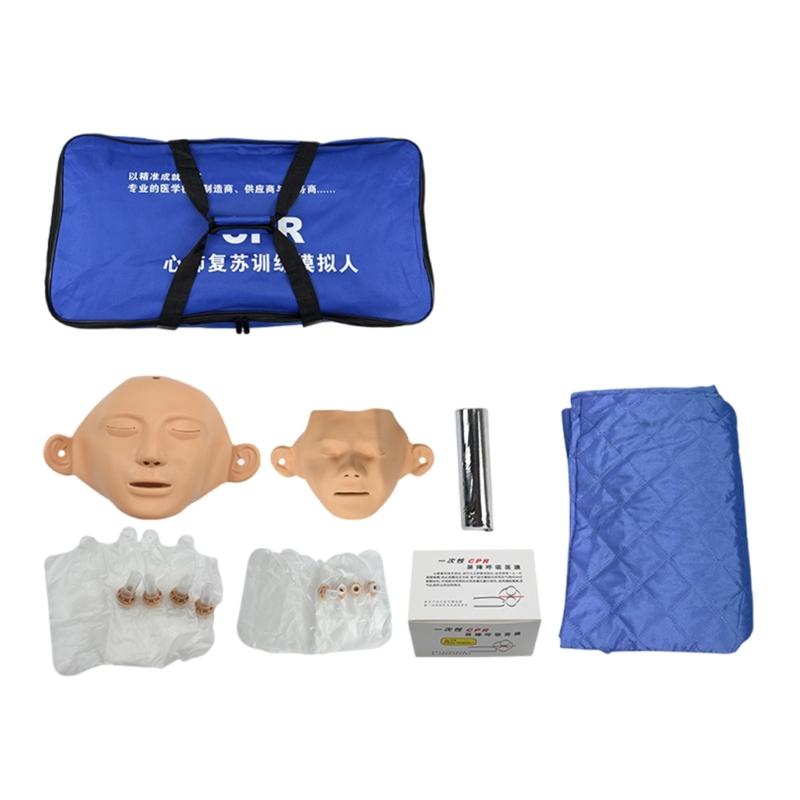 Lung Bag CPR Manikin Face Cover Resuscitation Operation Mat For CPR Certification Courses Educational Tool