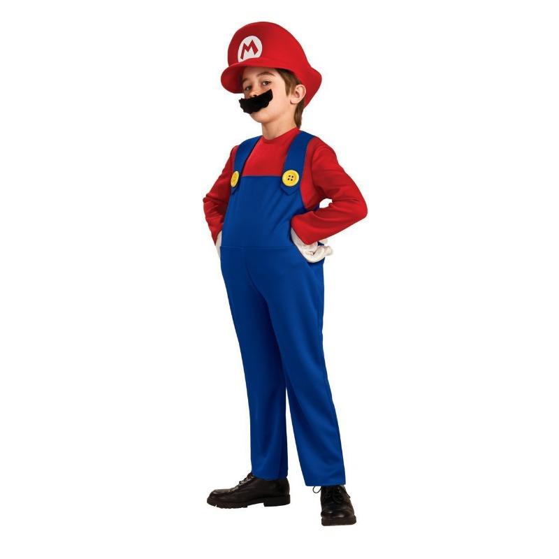 

Game clothing Entertainment activities Mario children s clothing set Plumber overalls Mushroom game performance clothes S