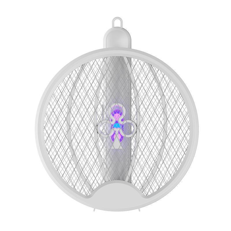 

2026 2-in-1 Portable USB Mosquito Swatter & Lure - Silent Electric Shock Indoor Mosquito Killer 21*4.5*42 cm белый