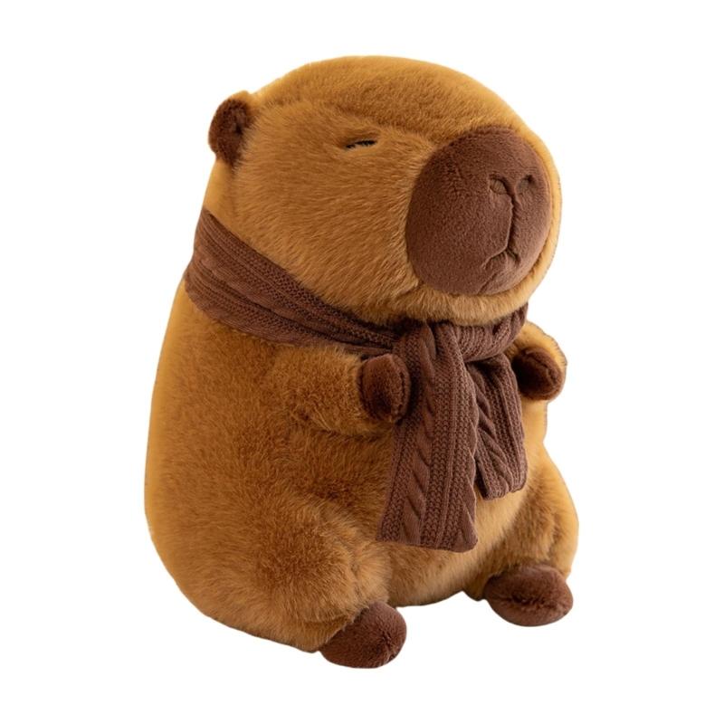 

Lovable Capybara Clothes and Accessories Stuffed Animals Capybara Toy Soft Capybara Doll Early Education Toddlers Toy 1