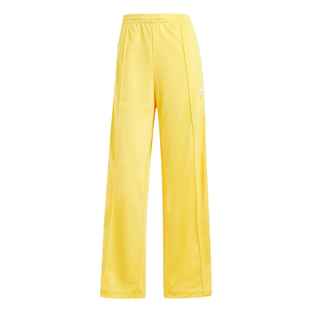 Adidas Firebird Lace-Up Solid Color Casual Straight-Leg Sports Pants Women Pants Bright-Yellow IP0641